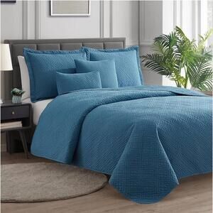 Clara Clark Quilt Set Twin/Twin XL Blue Heaven